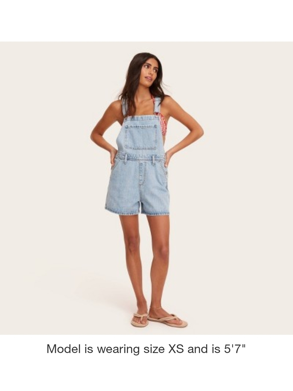 Parke x Target Denim Shortalls - Light Wash (Small)